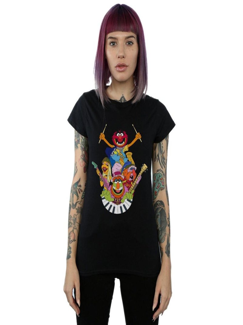 Disney - T-shirt THE MUPPETS DR TEETH AND THE ELECTRIC MAYHEM Noir - Kiabi