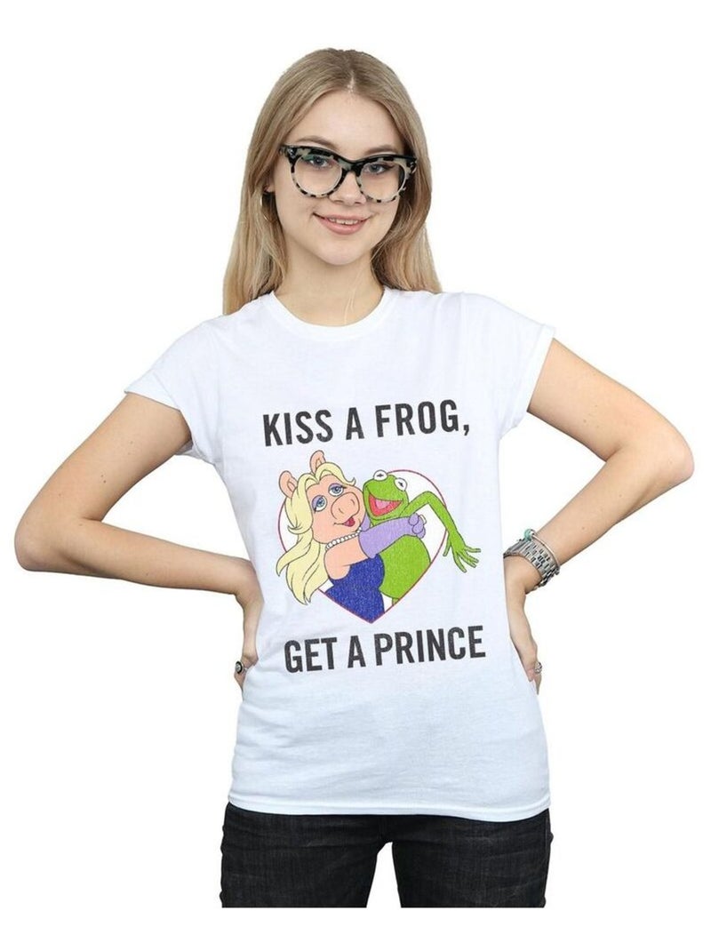 Disney - T-shirt THE MUPPETS KISS A FROG Blanc - Kiabi