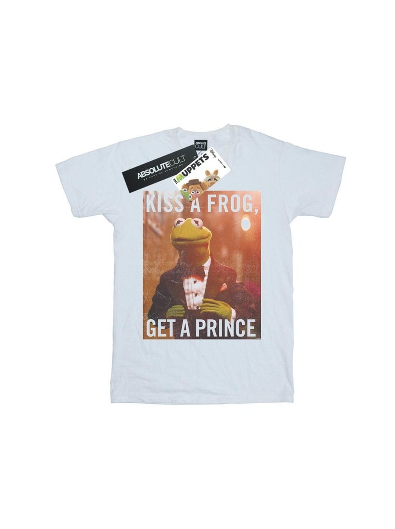 Disney - T-shirt THE MUPPETS KISS A FROG GET A PRINCE Blanc - Kiabi