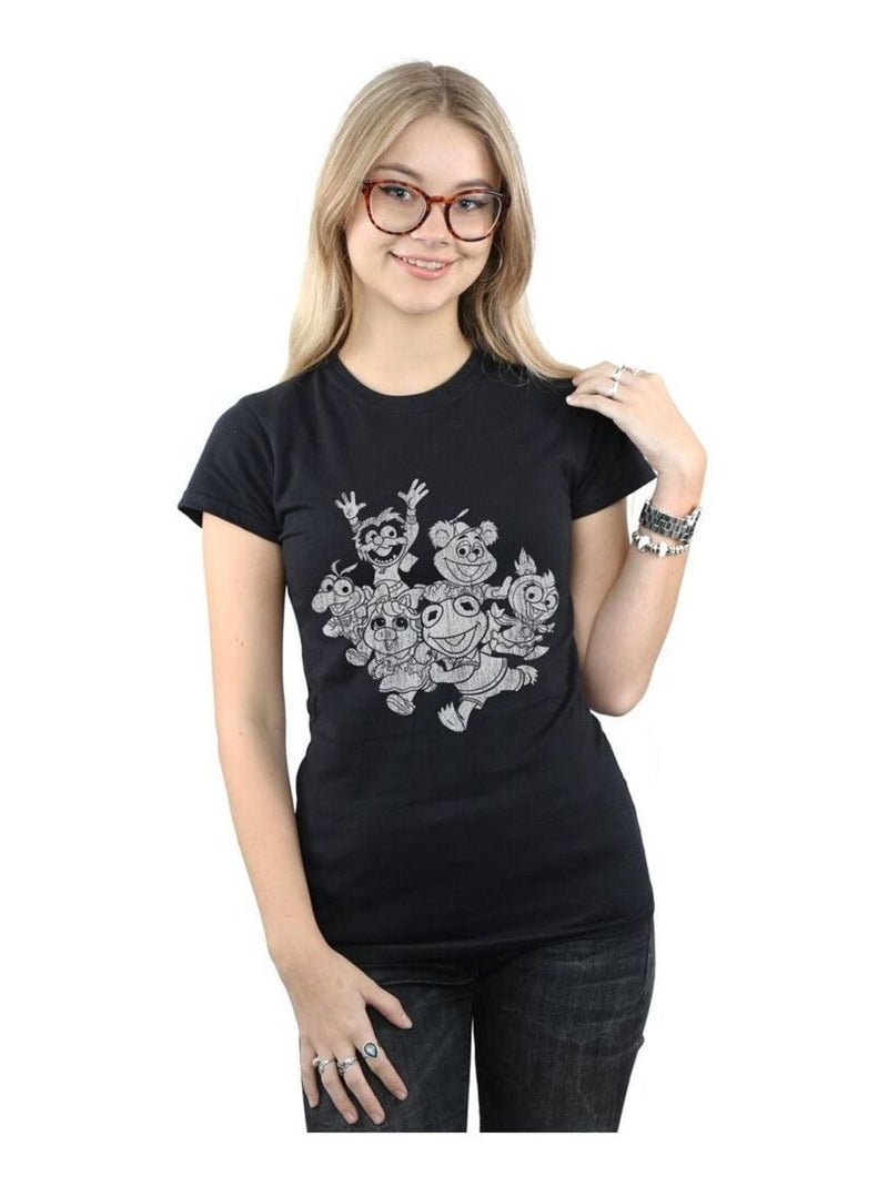 Disney - T-shirt THE MUPPETS MUPPET BABIES Noir - Kiabi