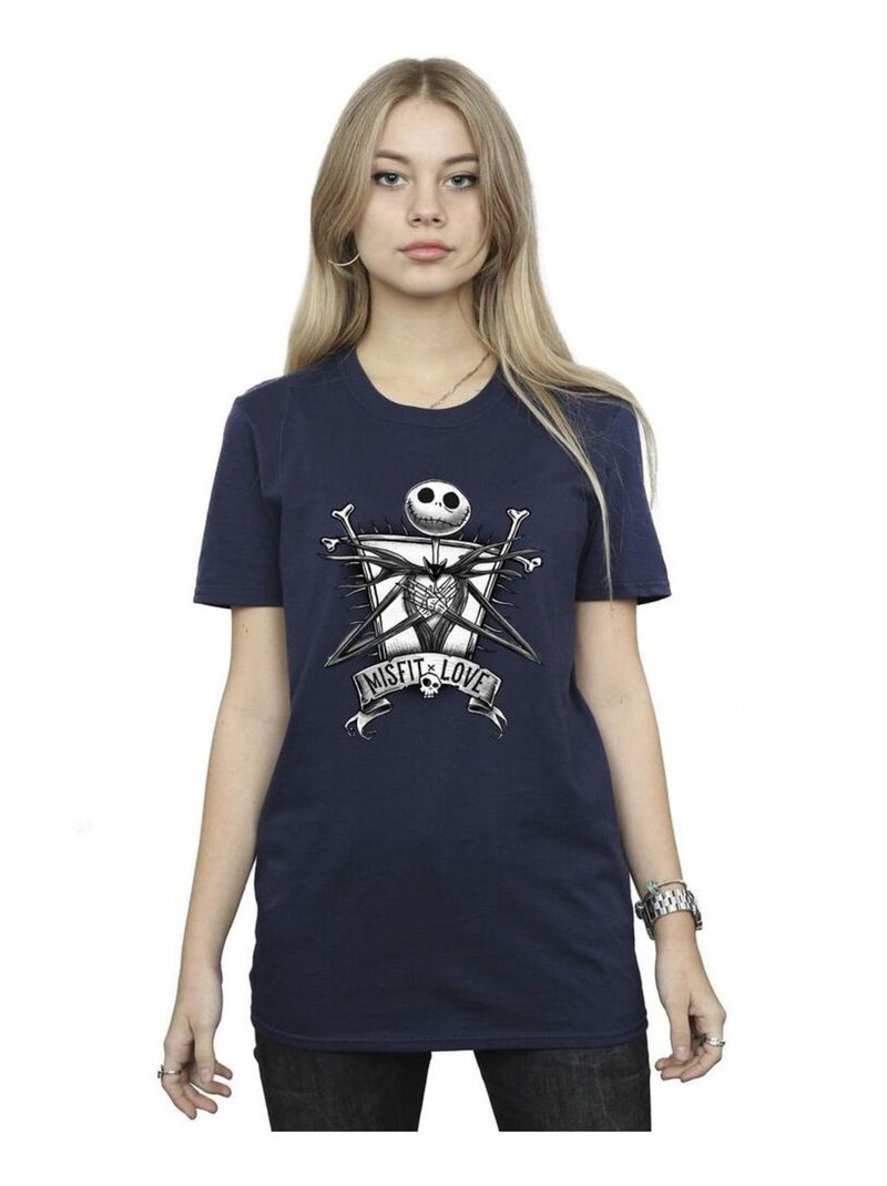 Disney - T-shirt THE NIGHTMARE BEFORE CHRISTMAS Bleu marine - Kiabi