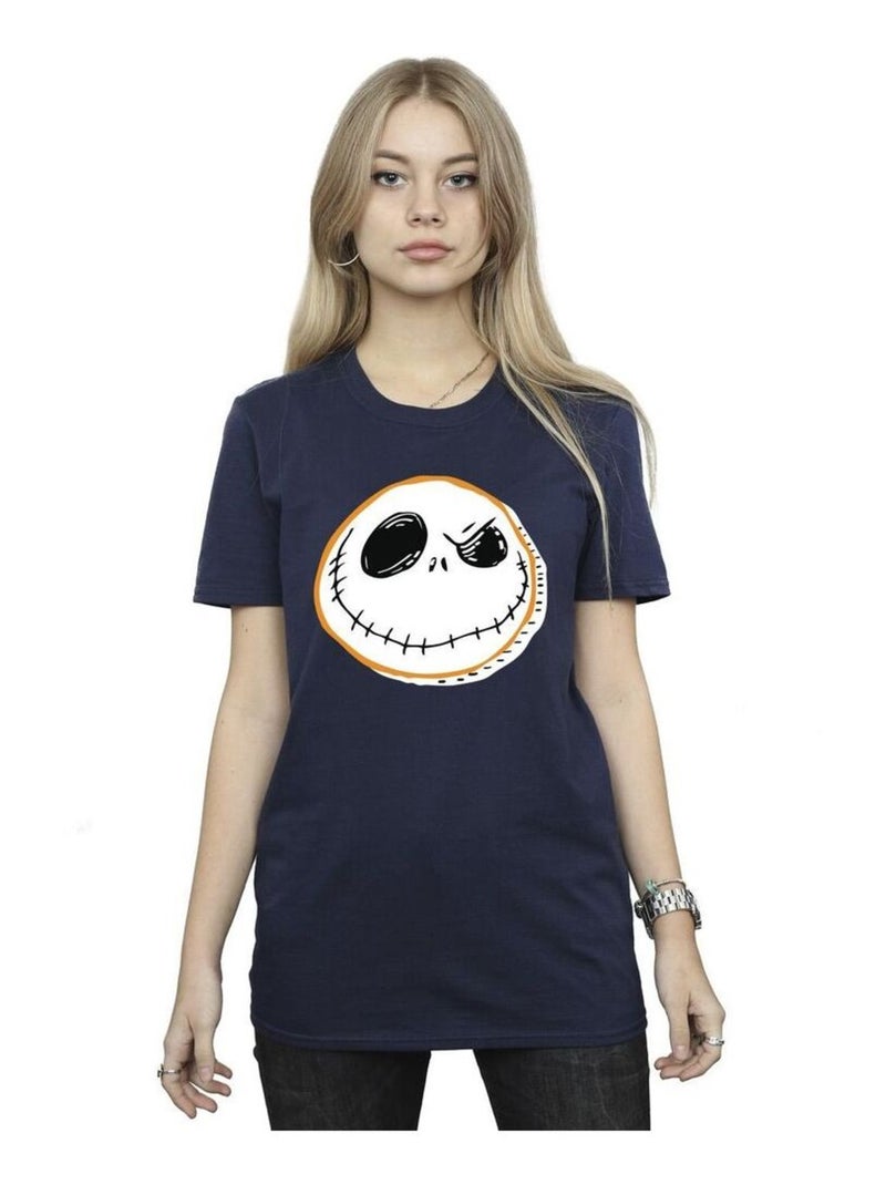 Disney - T-shirt THE NIGHTMARE BEFORE CHRISTMAS Bleu marine - Kiabi