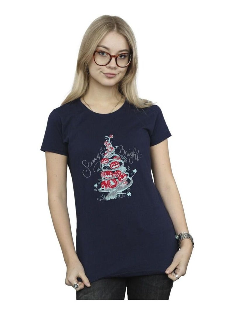 Disney - T-shirt THE NIGHTMARE BEFORE CHRISTMAS Bleu marine - Kiabi