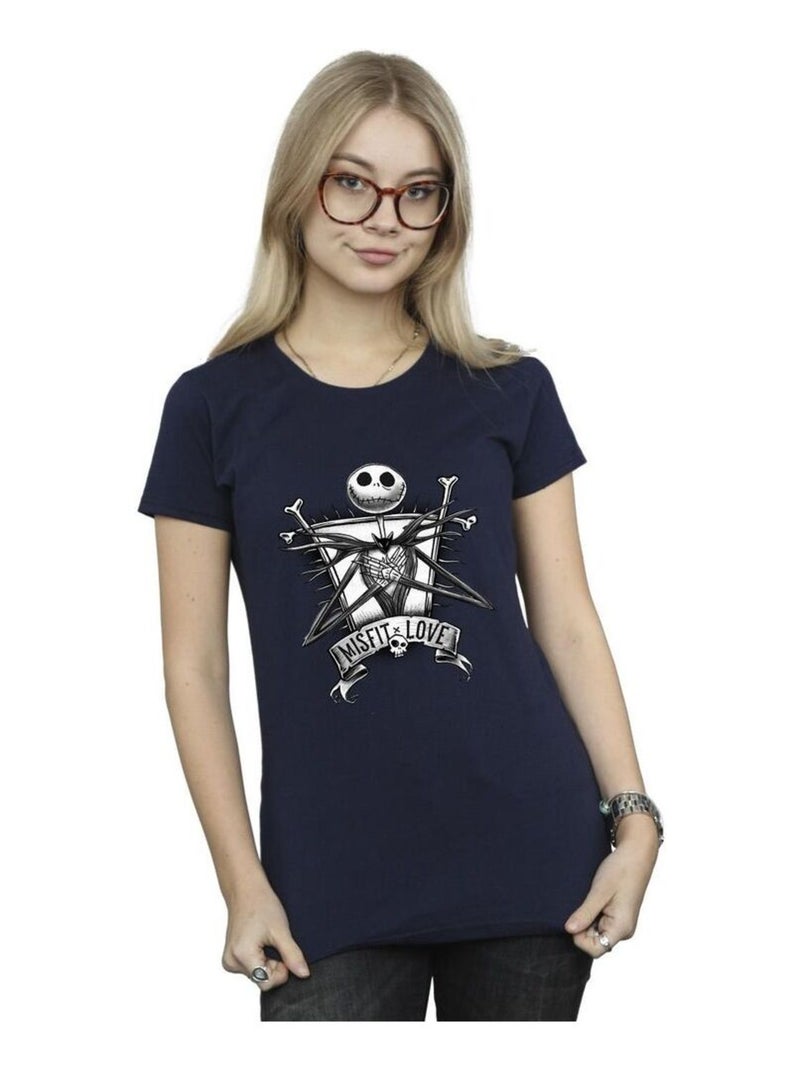 Disney - T-shirt THE NIGHTMARE BEFORE CHRISTMAS Bleu marine - Kiabi