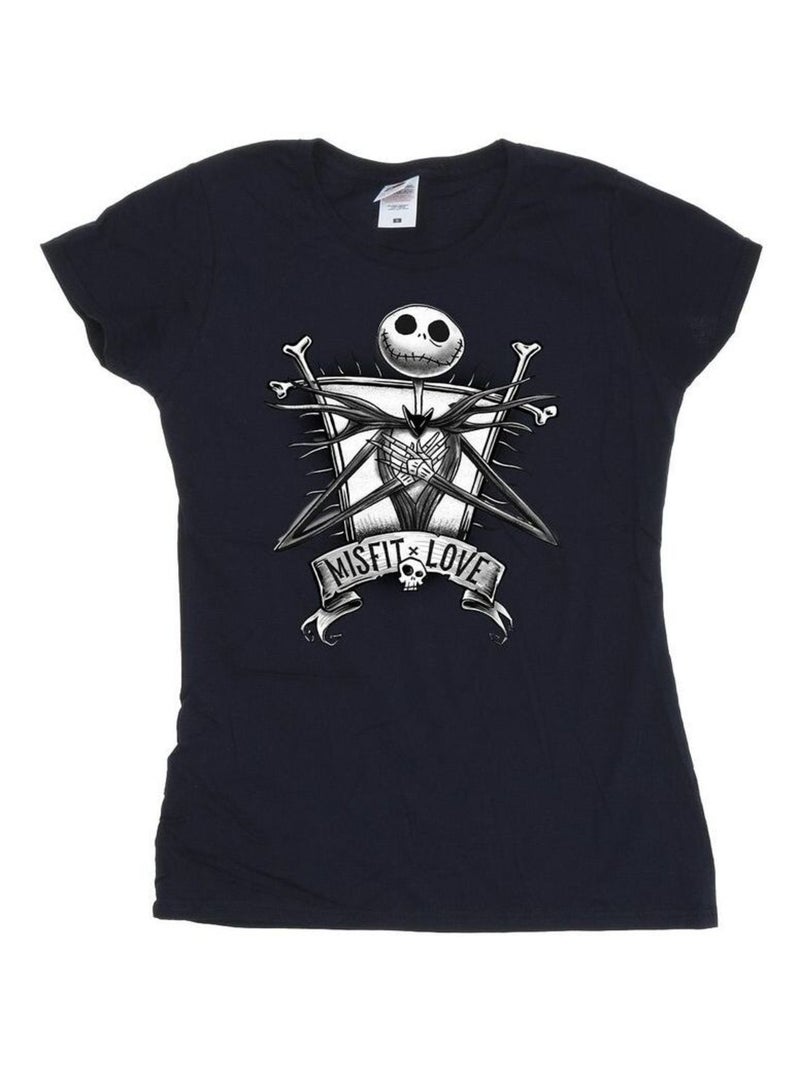 Disney - T-shirt THE NIGHTMARE BEFORE CHRISTMAS Bleu marine - Kiabi