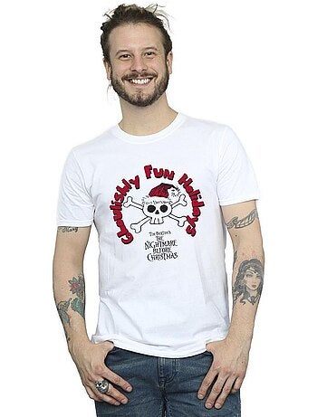 Disney - T-shirt THE NIGHTMARE BEFORE CHRISTMAS GHOULISHLY FUN HOLIDAYS