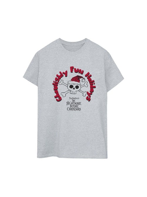 Disney - T-shirt THE NIGHTMARE BEFORE CHRISTMAS GHOULISHLY FUN HOLIDAYS - Kiabi
