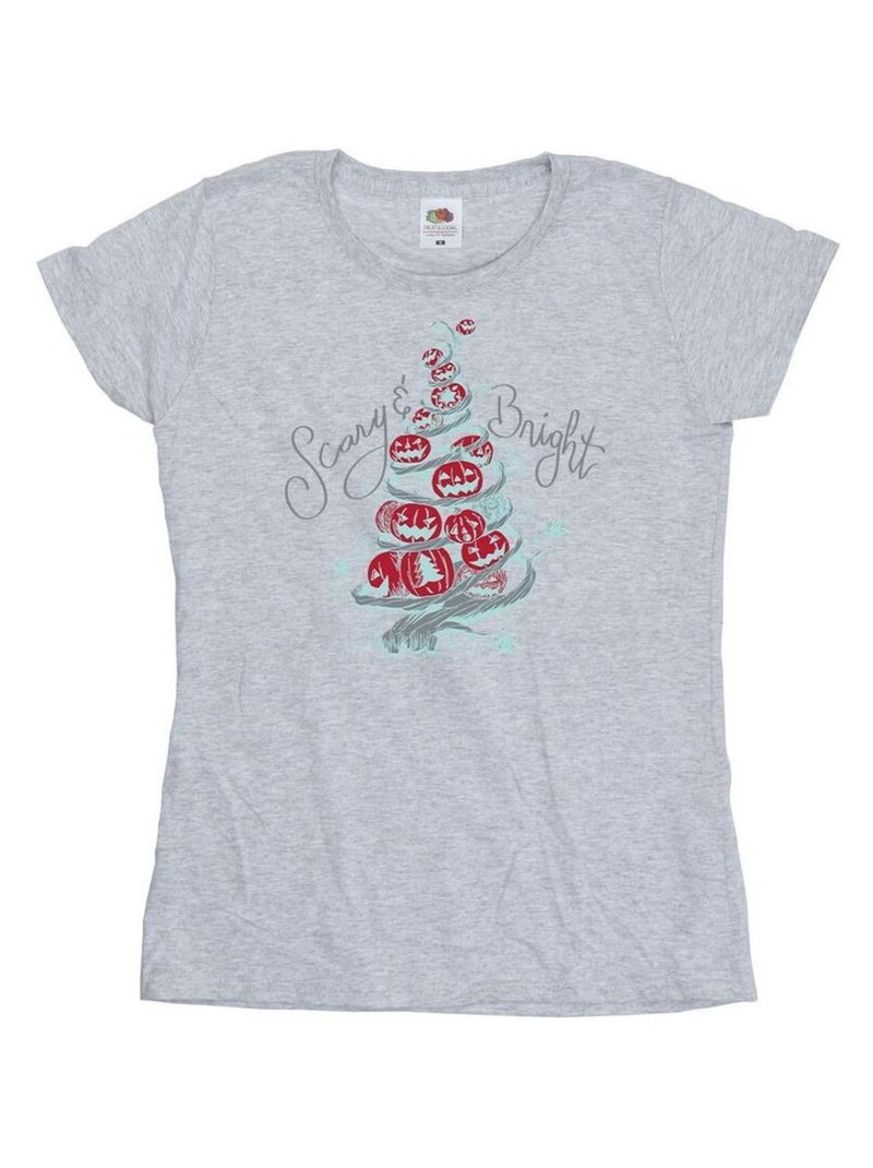 Disney - T-shirt THE NIGHTMARE BEFORE CHRISTMAS Gris chiné - Kiabi