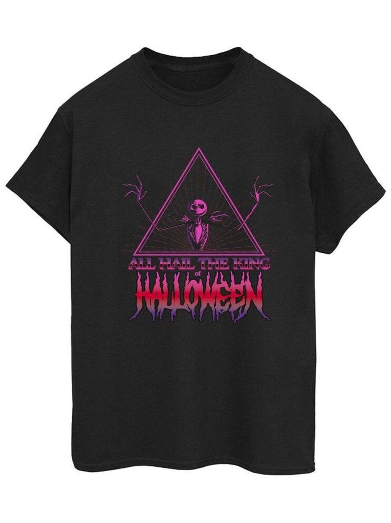 Disney - T-shirt THE NIGHTMARE BEFORE CHRISTMAS HALLOWEEN KING Noir - Kiabi