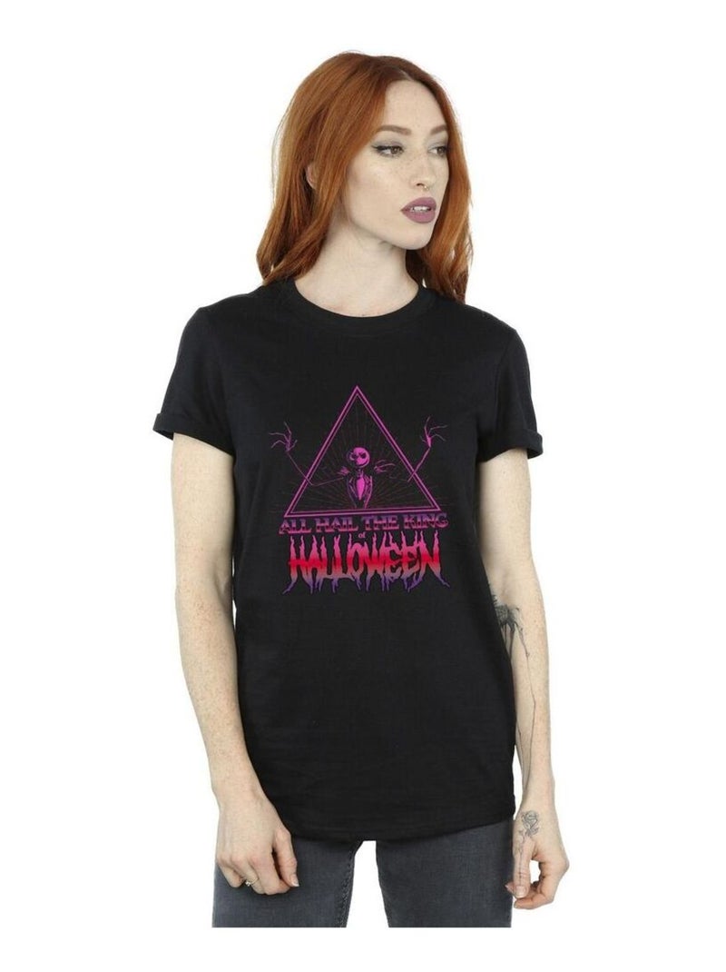 Disney - T-shirt THE NIGHTMARE BEFORE CHRISTMAS HALLOWEEN KING Noir - Kiabi