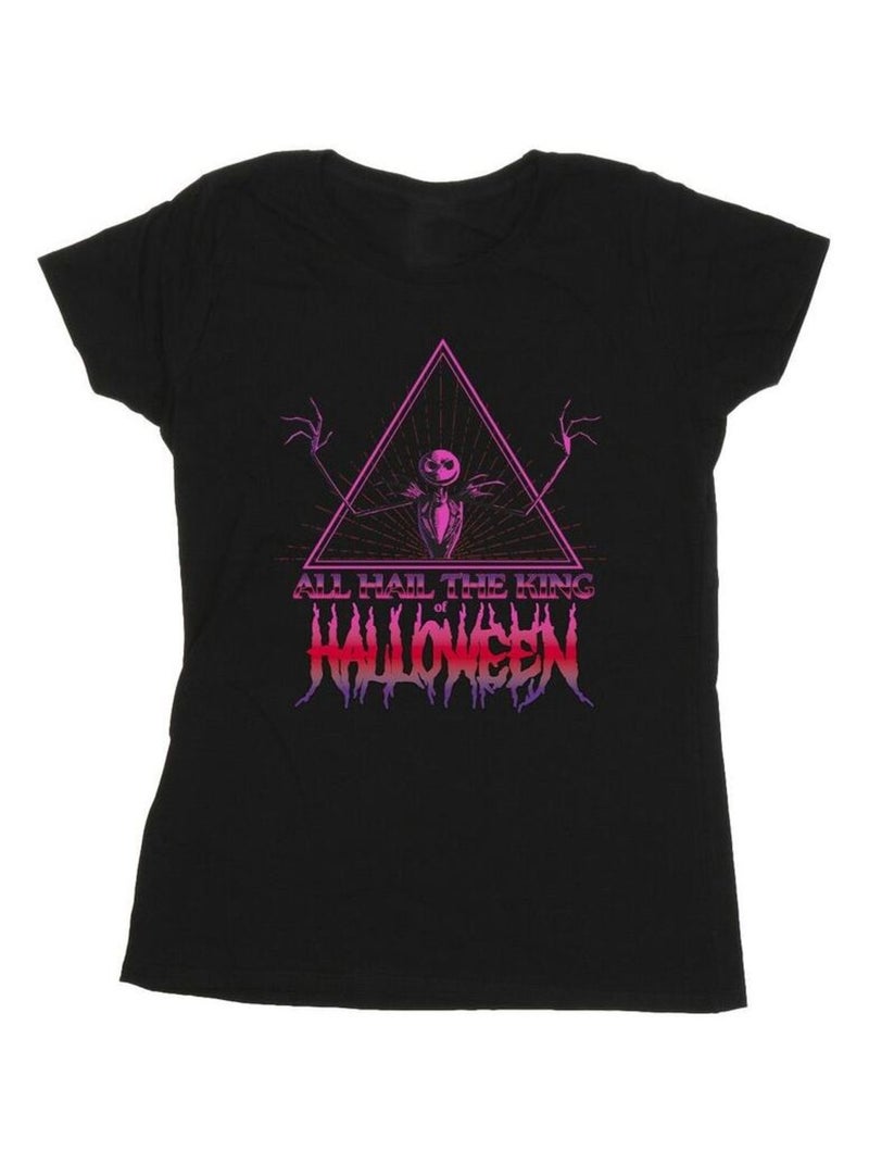 Disney - T-shirt THE NIGHTMARE BEFORE CHRISTMAS HALLOWEEN KING Noir - Kiabi