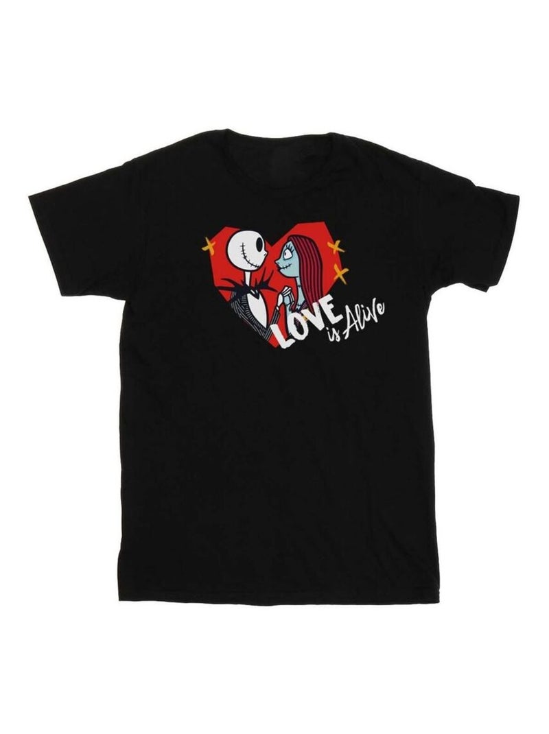 Disney - T-shirt THE NIGHTMARE BEFORE CHRISTMAS IS ALIVE Noir - Kiabi