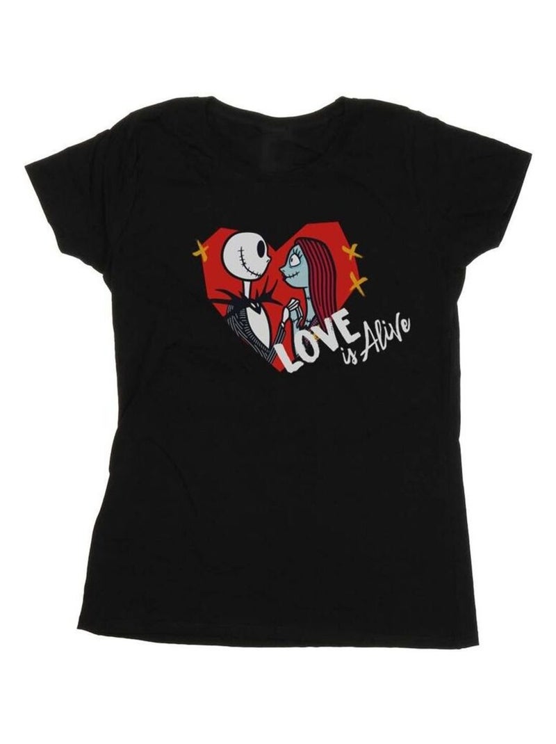 Disney - T-shirt THE NIGHTMARE BEFORE CHRISTMAS IS ALIVE Noir - Kiabi