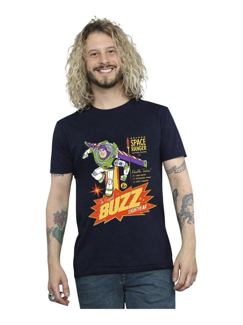 Disney - T-shirt TOY STORY Buzz l'Éclair Bleu marine - Kiabi