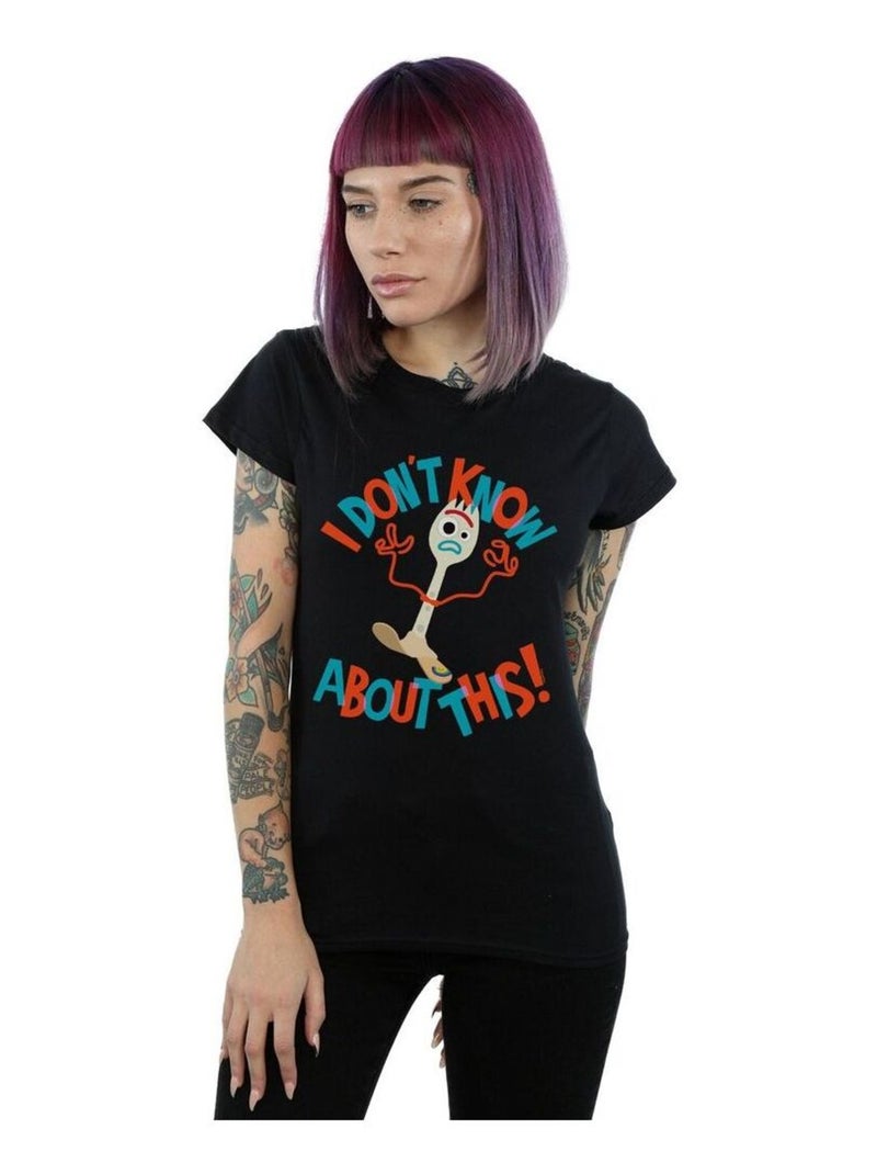 Disney - T-shirt TOY STORY DONT KNOW ABOUT THIS Noir - Kiabi