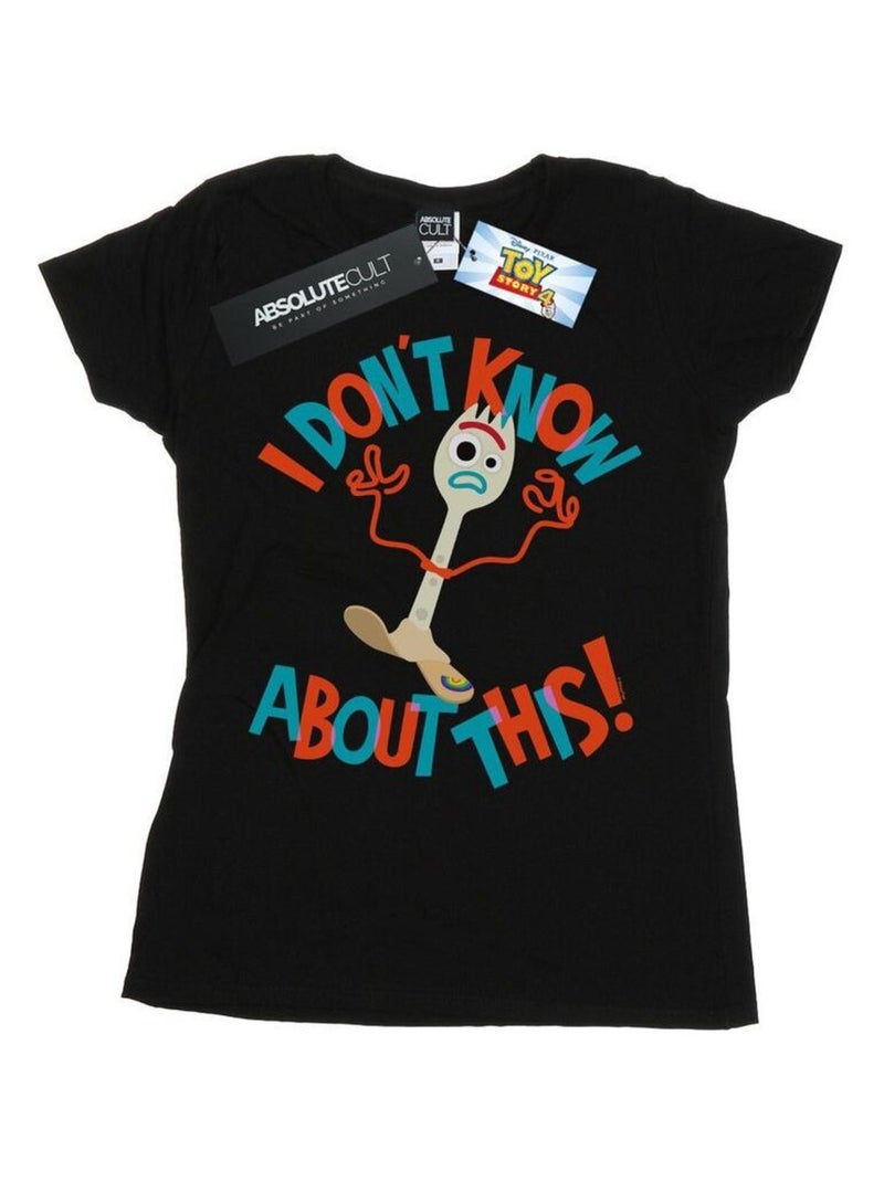 Disney - T-shirt TOY STORY DONT KNOW ABOUT THIS Noir - Kiabi