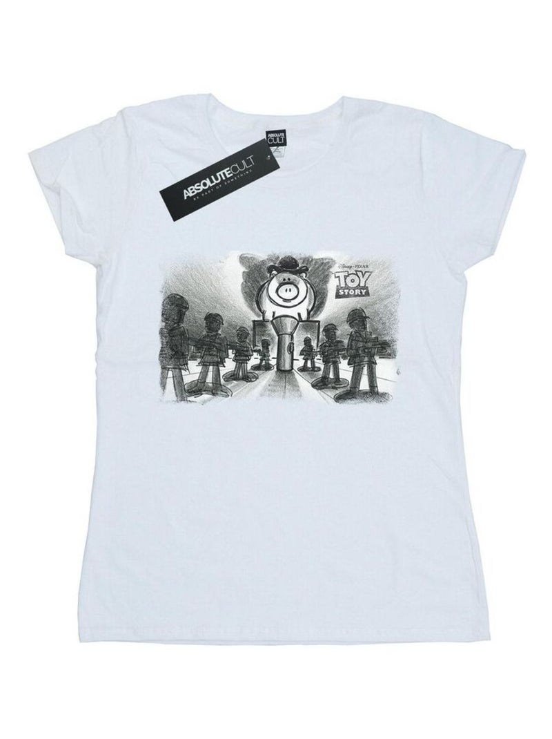 Disney - T-shirt TOY STORY EVIL DR PORK CHOP Blanc - Kiabi
