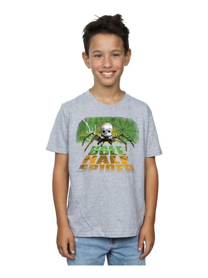 Disney - T-shirt TOY STORY HALF DOLL HALF SPIDER Gris chiné - Kiabi