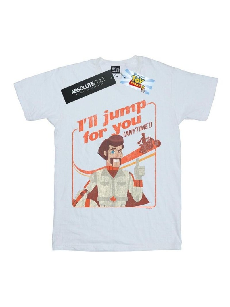 Disney - T-shirt TOY STORY I'LL JUMP FOR YOU Blanc - Kiabi