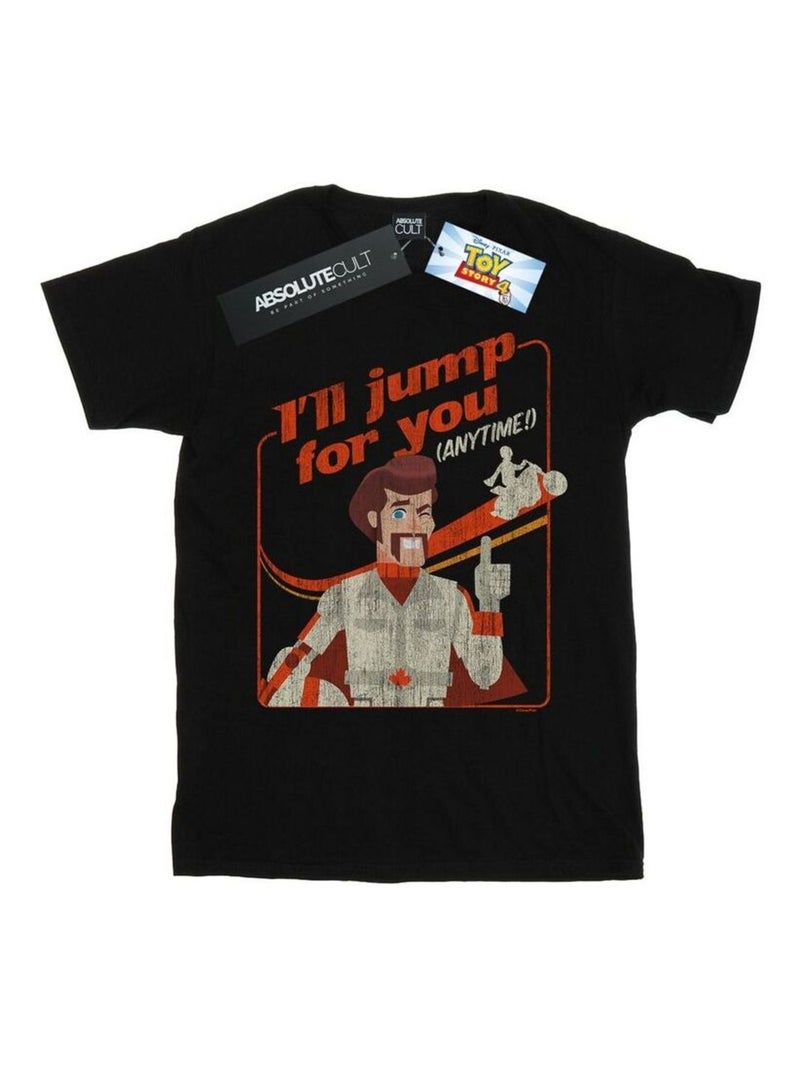 Disney - T-shirt TOY STORY I'LL JUMP FOR YOU Noir - Kiabi
