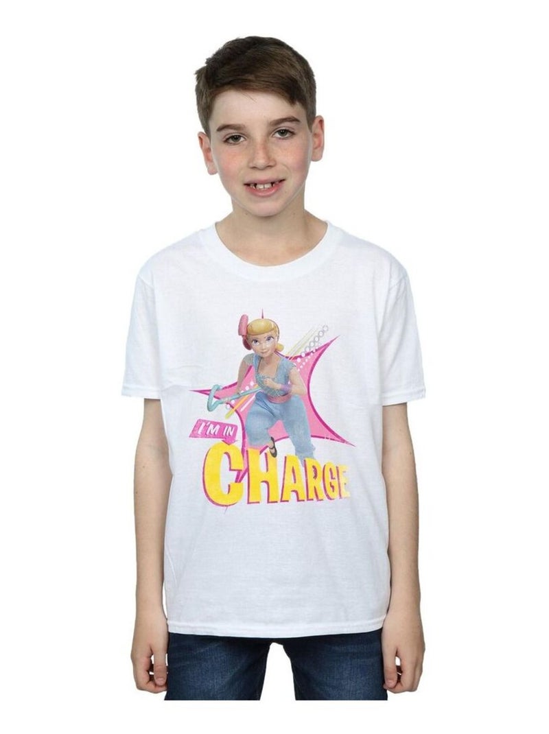 Disney - T-shirt TOY STORY IN CHARGE Blanc - Kiabi