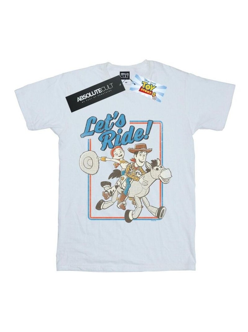 Disney - T-shirt TOY STORY LET'S RIDE Blanc - Kiabi