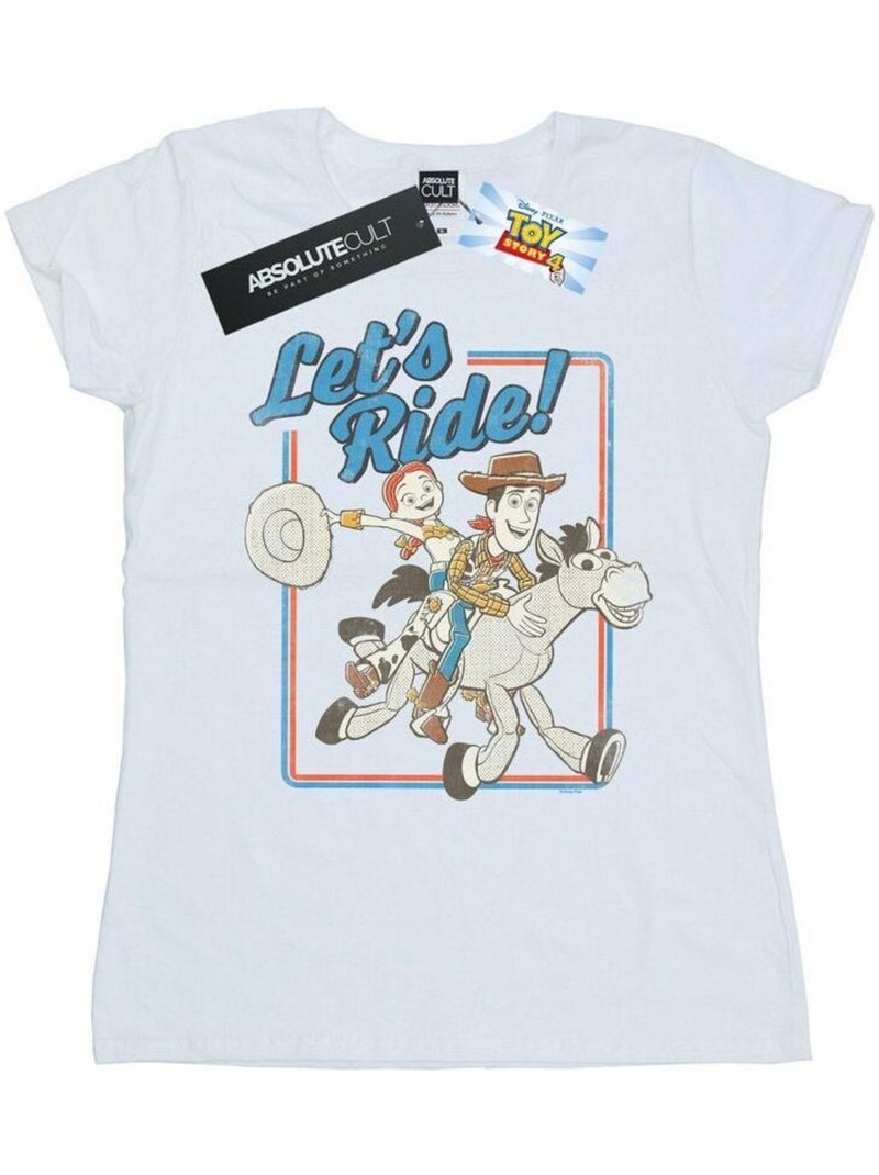 Disney - T-shirt TOY STORY LET'S RIDE Blanc - Kiabi