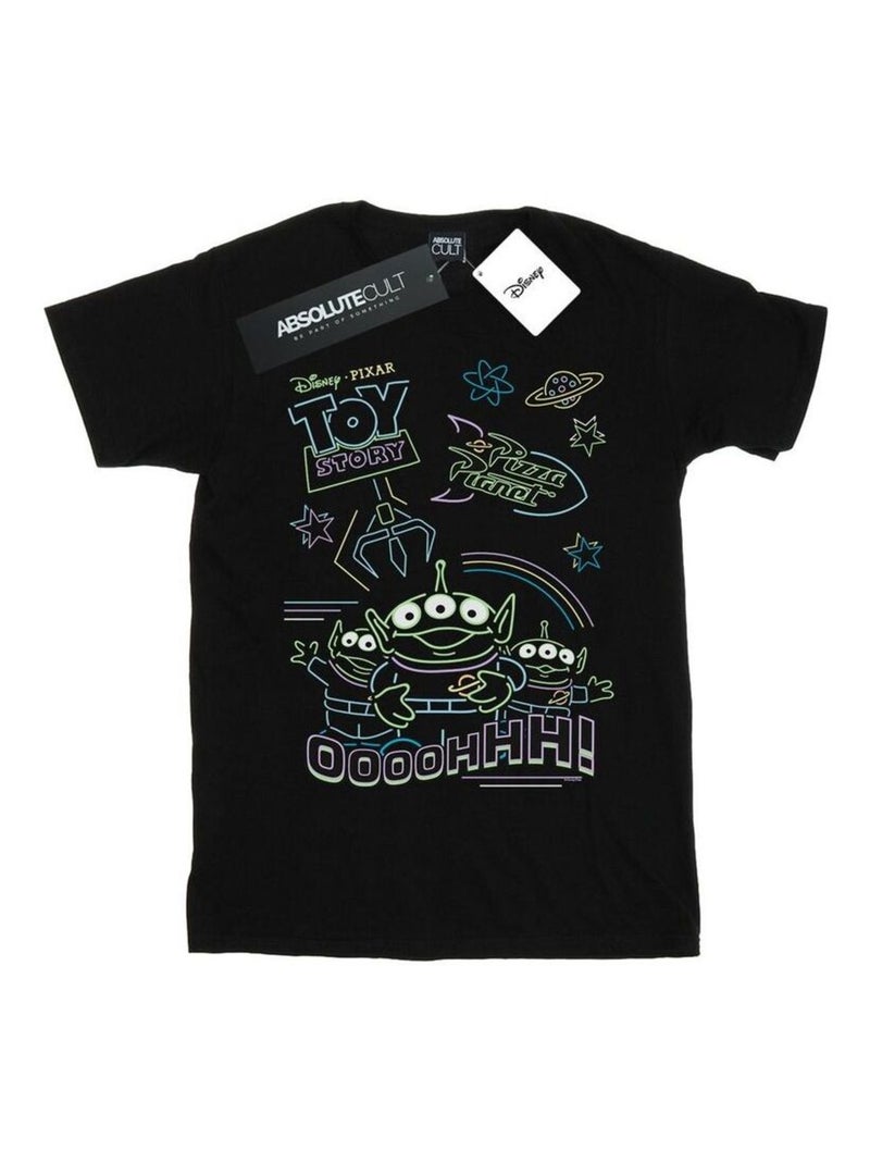 Disney - T-shirt TOY STORY LITTLE GREEN MEN Noir - Kiabi