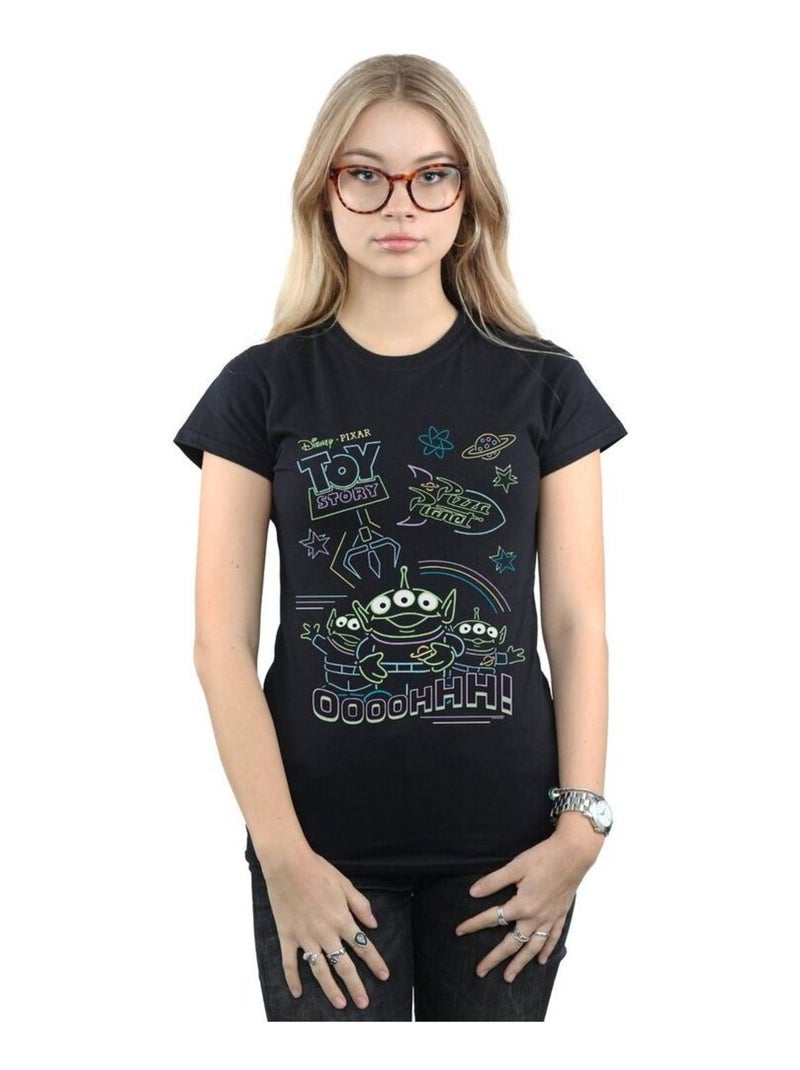 Disney - T-shirt TOY STORY LITTLE GREEN MEN Noir - Kiabi