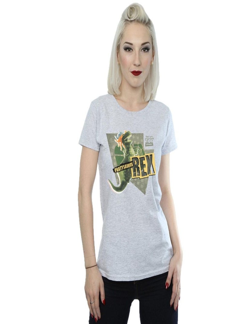 Disney - T-shirt TOY STORY PARTYSAURUS REX Gris chiné - Kiabi