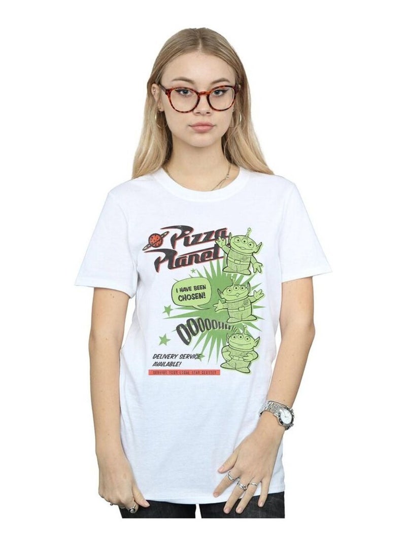 Disney - T-shirt TOY STORY PIZZA PLANET LÇaTLE GREEN MEN Blanc - Kiabi