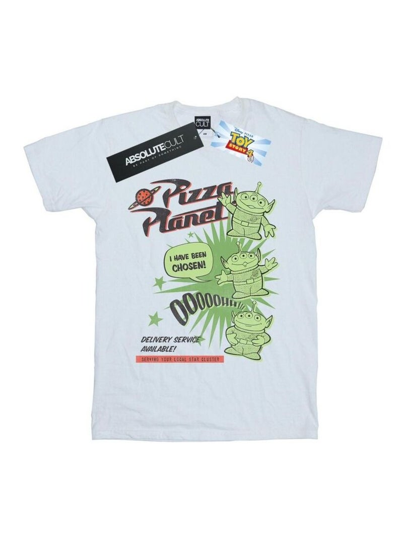 Disney - T-shirt TOY STORY PIZZA PLANET LITTLE GREEN MEN Blanc - Kiabi