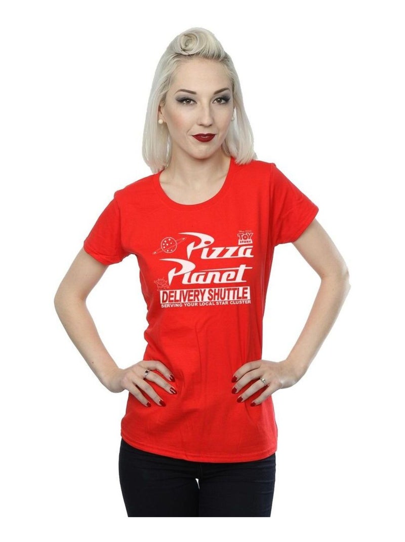 Disney - T-shirt TOY STORY PIZZA PLANET Rouge - Kiabi