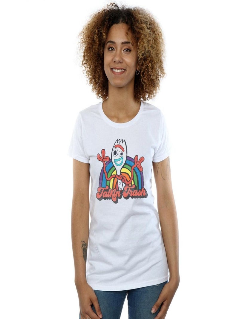 Disney - T-shirt TOY STORY TALKIN' TRASH Blanc - Kiabi