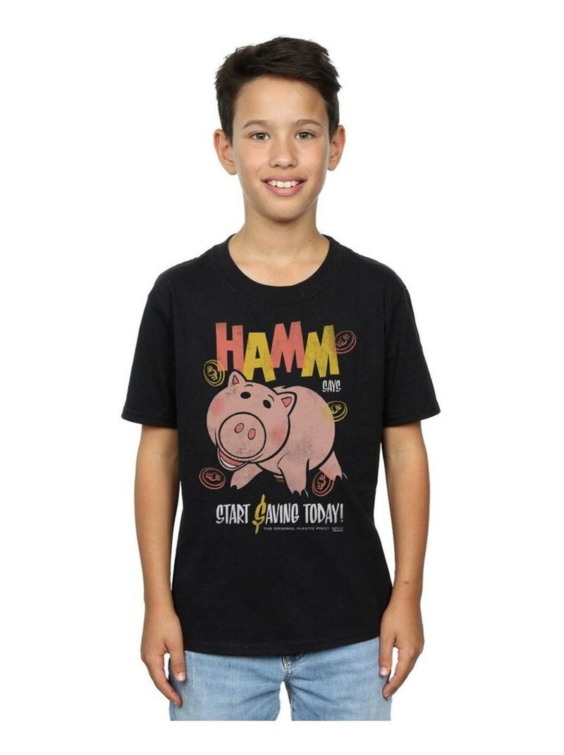 Disney - T-shirt TOY STORY THE PIGGY BANK Noir - Kiabi