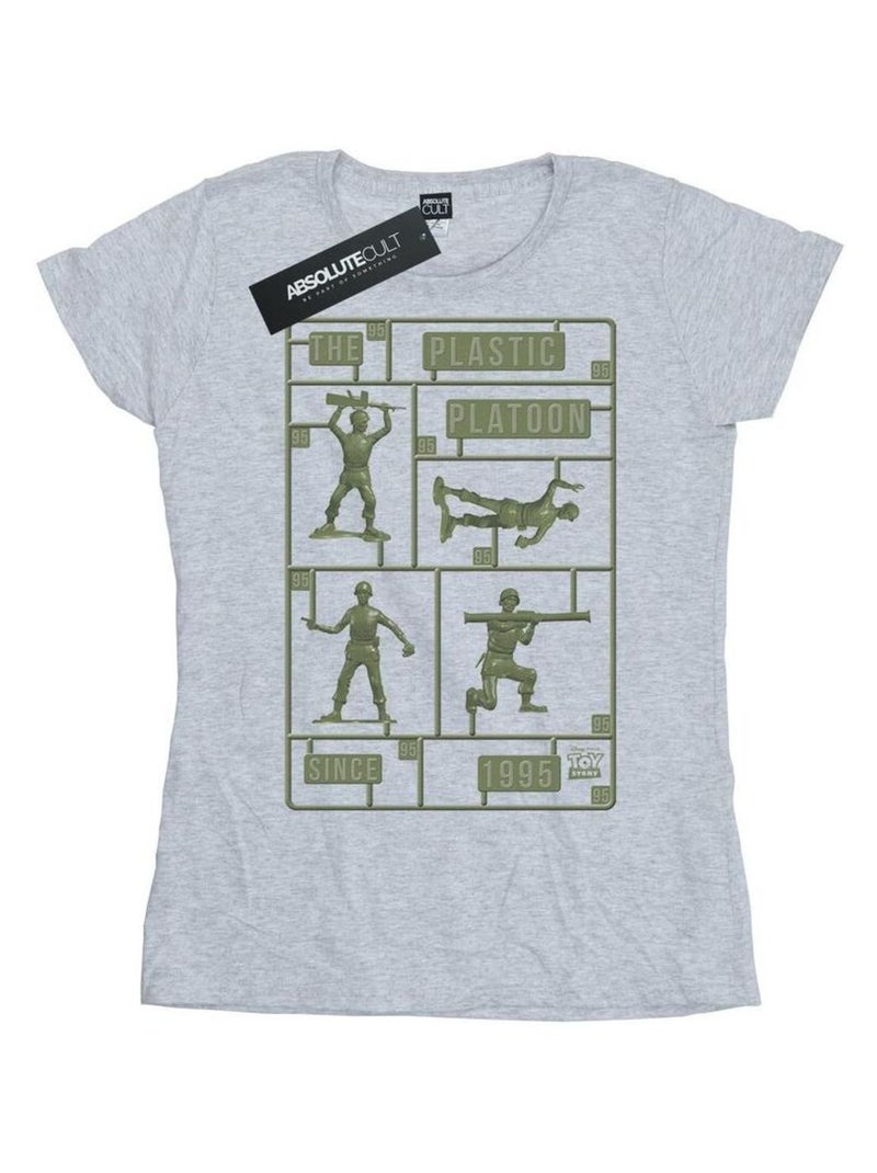 Disney - T-shirt TOY STORY THE PLASTIC PLATOON Gris chiné - Kiabi