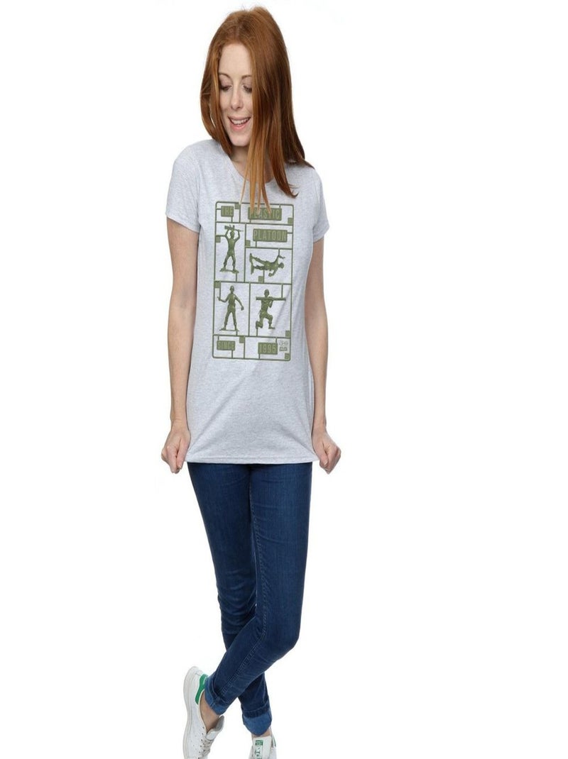 Disney - T-shirt TOY STORY THE PLASTIC PLATOON Gris chiné - Kiabi