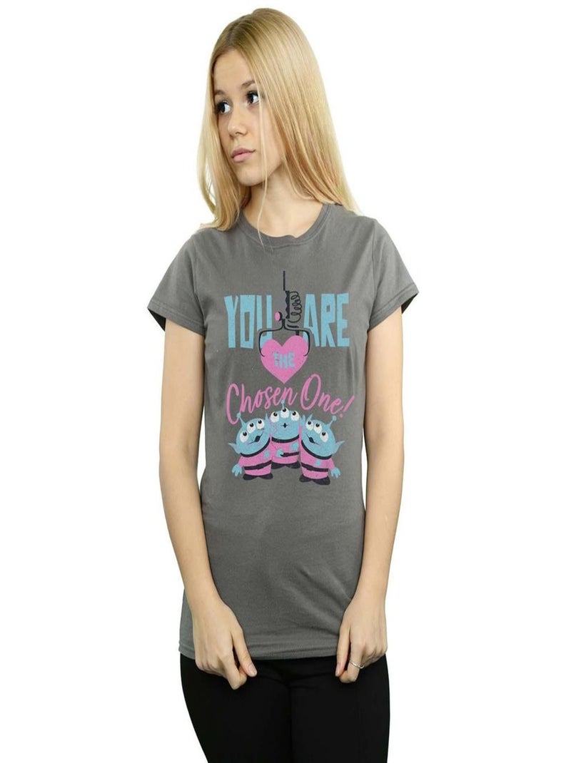 Disney - T-shirt TOY STORY YOU ARE THE CHOSEN ONE Gris Noir - Kiabi