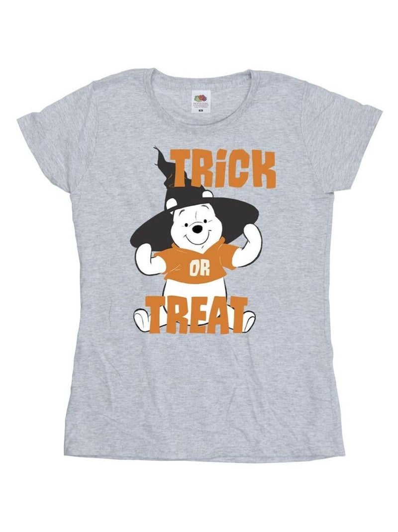 Disney - T-shirt TRICK OR TREAT Gris chiné - Kiabi