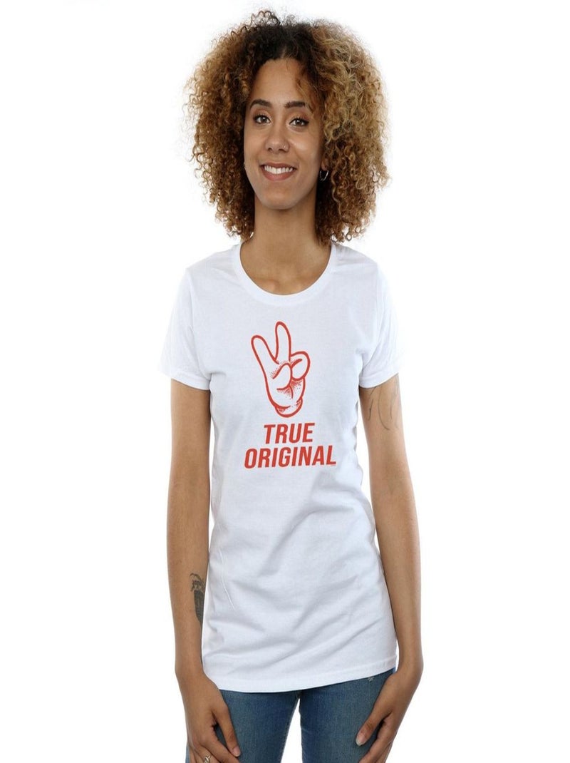Disney - T-shirt TRUE ORIGINAL Blanc - Kiabi