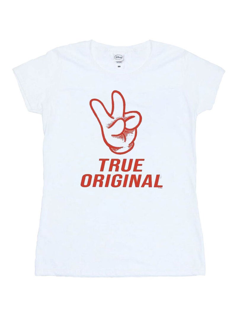 Disney - T-shirt TRUE ORIGINAL Blanc - Kiabi