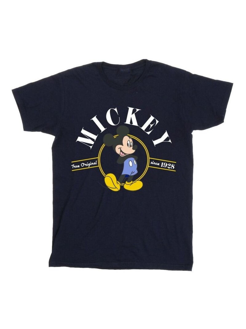 Disney - T-shirt TRUE ORIGINAL Bleu marine - Kiabi