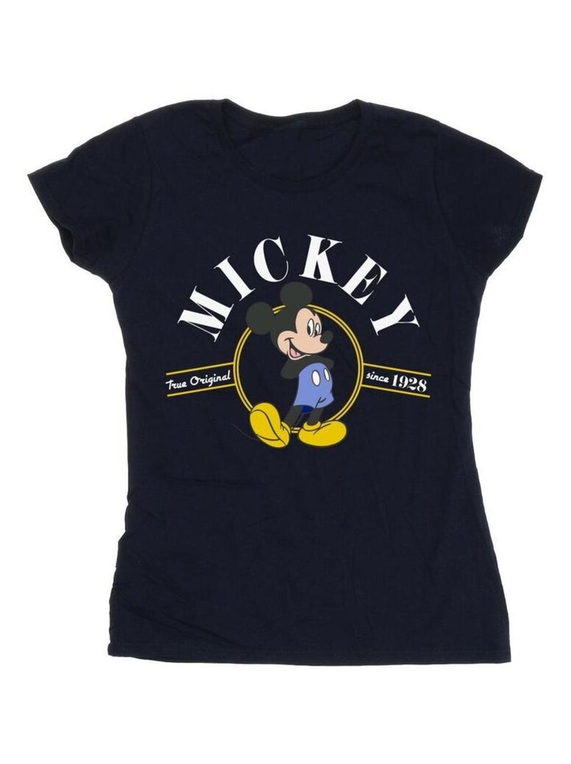 Disney - T-shirt TRUE ORIGINAL Bleu marine - Kiabi