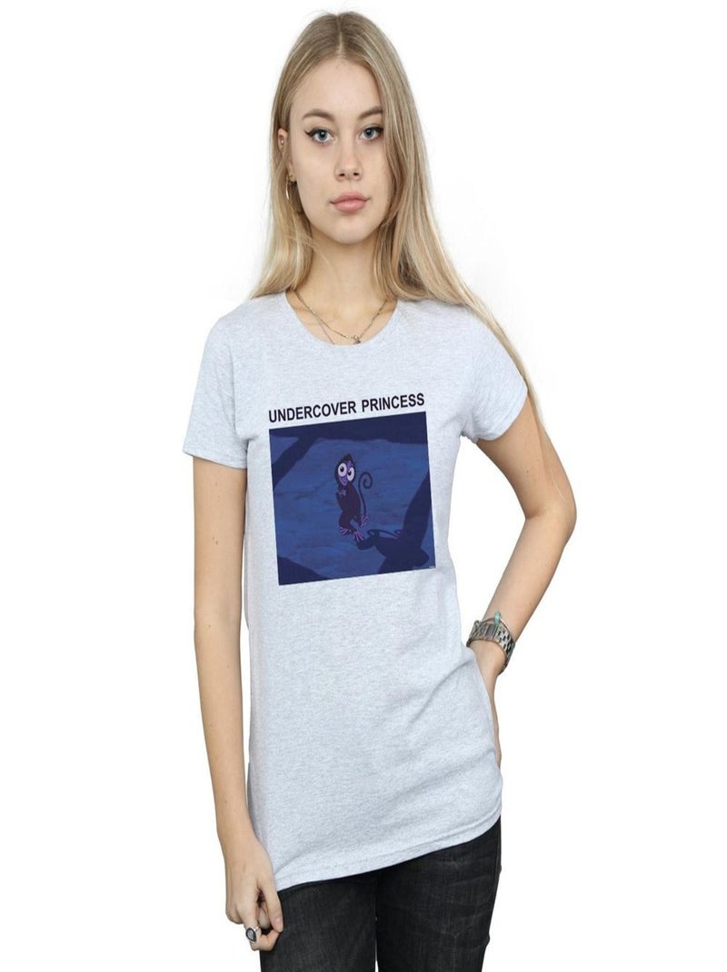 Disney - T-shirt UNDERCOVER PRINCESS Gris chiné - Kiabi