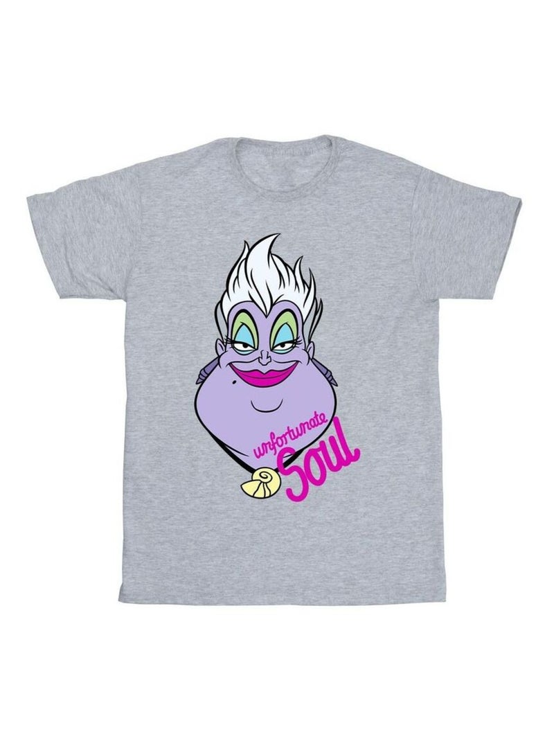 Disney - T-shirt UNFORTUNATE SOUL Gris chiné - Kiabi