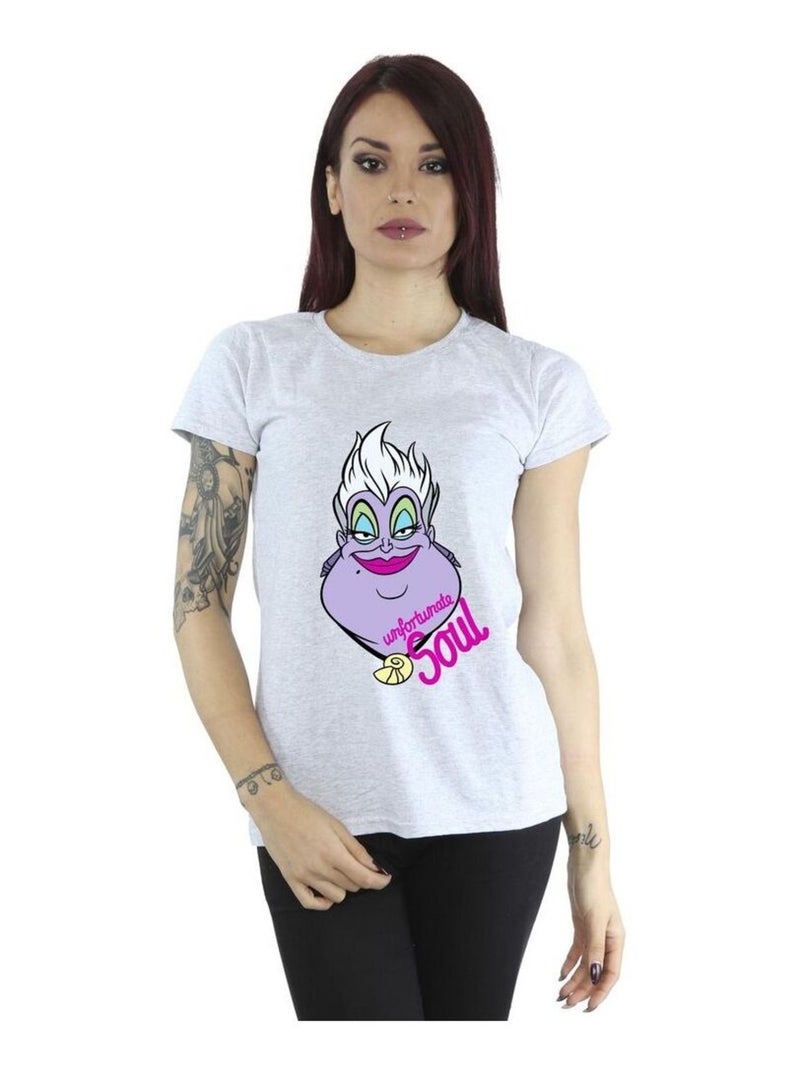 Disney - T-shirt UNFORTUNATE SOUL Gris chiné - Kiabi