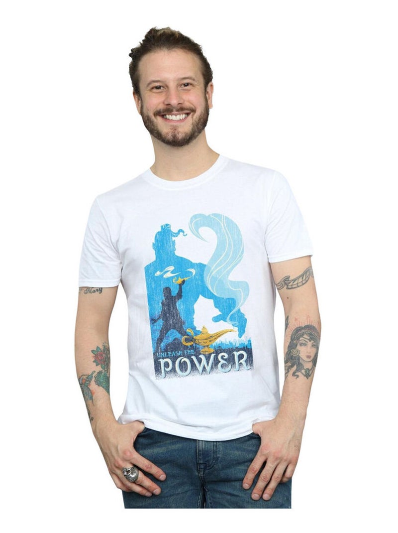 Disney - T-shirt UNLEASH THE POWER Blanc - Kiabi
