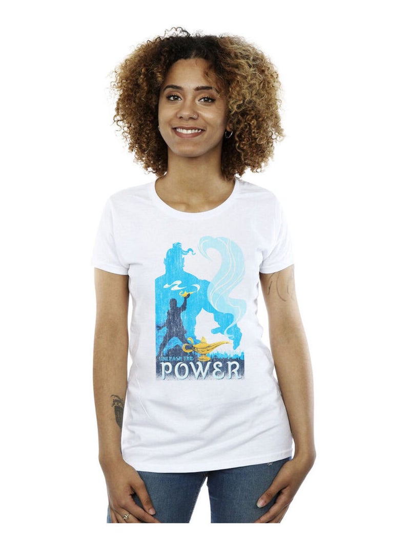 Disney - T-shirt UNLEASH THE POWER Blanc - Kiabi