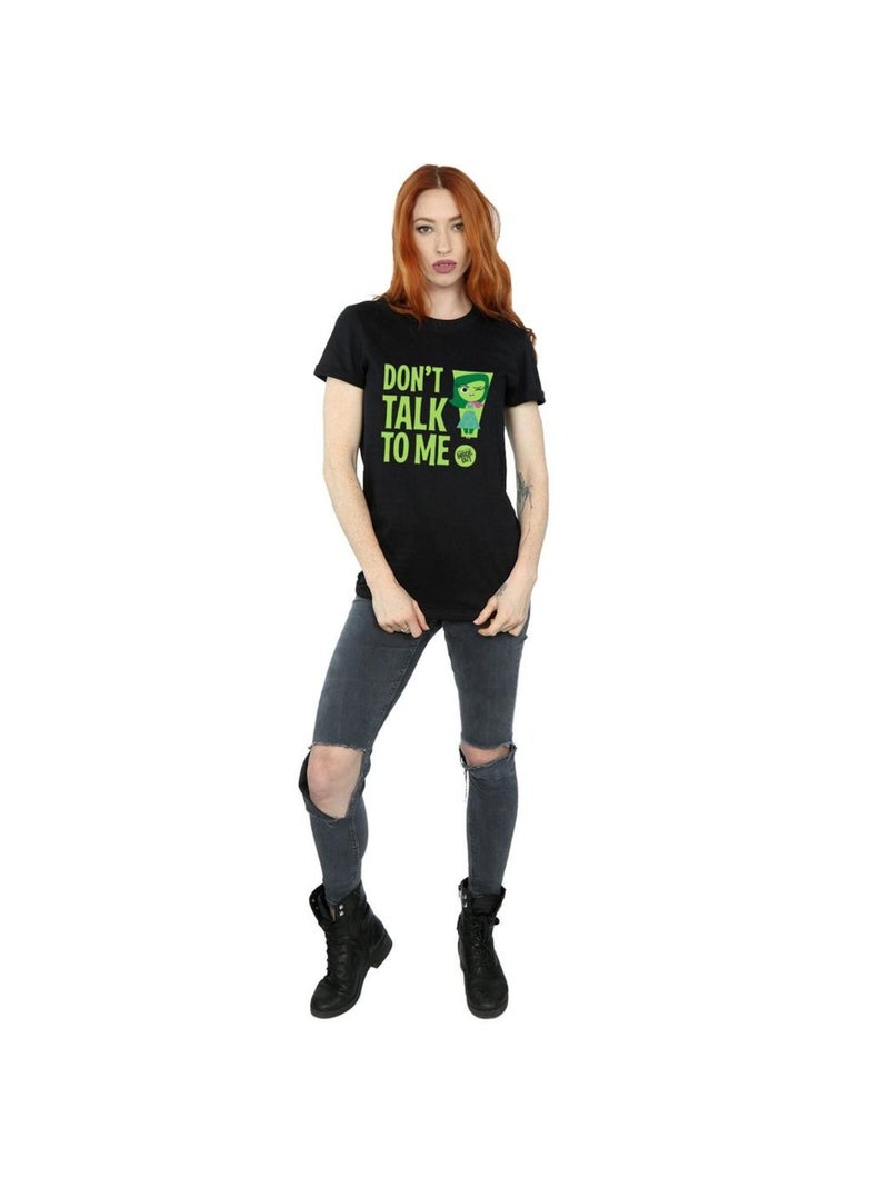 Disney - T-shirt Vice-versa DONT TALK TO ME Noir - Kiabi