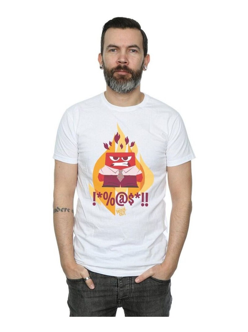 Disney - T-shirt Vice-versa FIRED Là-Haut Blanc - Kiabi